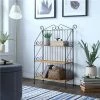 4D Concepts 143014 3 Tier Bookcase Wicker/Metal