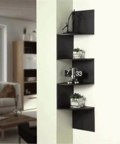 4D Concepts 99900 Hanging Corner Storage - Black