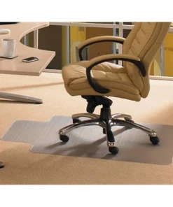 Back2Basics Cleartex Advantagemat Pvc Rectangular Lipped Chair Mat For Low Pile Carpets 0.25 In.; Clear 36 X 48 In.