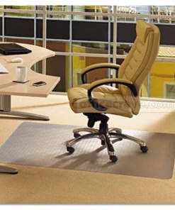 Floortex Cleartex 1115225EV Advantagemat Pvc Rectangular Chair Mat For Low Pile Carpets 0.25 In.; Clear 48 X 60 In.