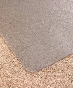 Floortex Cleartex 119240LV Advantagemat Pvc Rectangular Lipped Chair Mat For Plush Pile Carpets Over 0.75 In. 36 X 48 In.