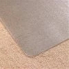 Floortex Cleartex 1115240LV Advantagemat Pvc Rectangular Lipped Chair Mat For Plush Pile Carpets Over 0.75 In. 48 X 60 In.