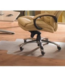 Floortex Cleartex 12341520LV Advantagemat Pvc Rectangular Lipped Chair Mat For Hard Floor And Carpet Tiles 45 X 53 In.