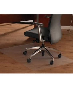 Back2Basics Cleartex Ultimat Polycarbonate Rectangular Chair Mat For Hard Floors And Carpet Tiles 47 X 30 In.