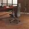 Floortex Cleartex 1215019TR Ultimat Polycarbonate Corner Workstation Chair Mat For Hard Floors And Carpet Tiles 48 X 60 In.