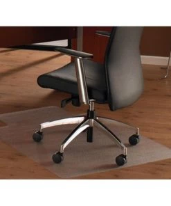 Floortex Cleartex 1215020LRA Anti-Slip Ultimat Rectangular Lipped Chair Mat For Polished Hard Floors 48 X 60 In.