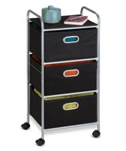 Honey-Can-Do International CRT-02184 3 Drawer Fabric Storage Cart