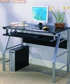 InRoom 2950 Computer Desk - Silver