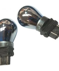 Ballsbeyond Colored Bulb-Platinum Series 3157 Waffle Mount Chrome; Blue