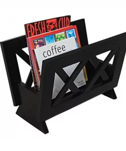 Oceanstar Design M1125 Contemporary Mahogany Solid Wood Magazine Rack