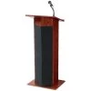 Oklahoma Sound Corporation Oklahoma Sound 111PLS-MY Floor Lectern- Power Plus-Mahogany