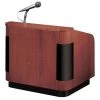 Oklahoma Sound Corporation Oklahoma Sound 950-MY-WT Veneer Contemporary Table Lectern With Sound-Mahogany-Walnut