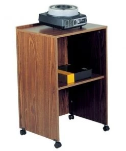 Oklahoma Sound Corporation AV Cart/Lectern Base (Medium Oak)
