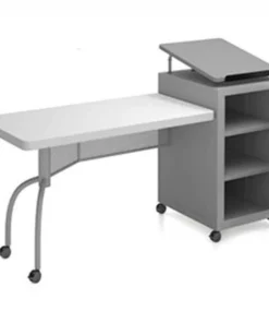 Oklahoma Sound Corporation Oklahoma Sound EDPD Edupod Teaches Desk & Lectern Combo - Grey Hammer Tone