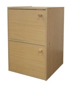 Ore International JW-188 2-Level Bookshelf with Doors