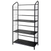 Ore International R597 - 4 4 Tier Metal Book Shelf - Black