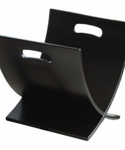 Oceanstar Contemporary Espresso Finish Wooden Magazine Rack M1170