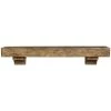 Jaggeddesigns The Shenandoah 72 in. Shelf or Mantel Shelf Dune Rustic Distressed Finish