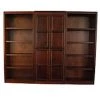 Concepts In Wood WKT3072-C 3-Piece Wall and Storage System; Cherry Finish 15 Shelves