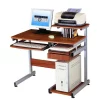 Techni Mobili CD-2706A-WG01 Basic Computer Desk With Drawer And Pull Out Scanner Panel - Woodgrain