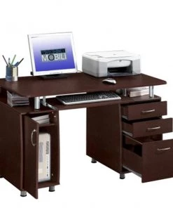 Techni Mobili RTA-4985-CH36 Complete Computer Desk - Chocolate