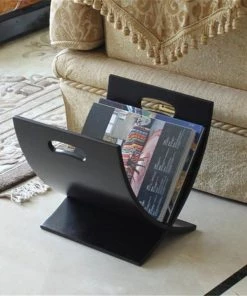 OceanStar Design M1170 Oceanstar Contemporary Espresso Finish Wooden Magazine Rack