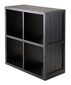 Convenience Concepts Shelf 2 x 2 Cube with Wainscoting Panel