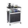 Safco Products Safco 8964BL Mobile Beverage Cart - Black