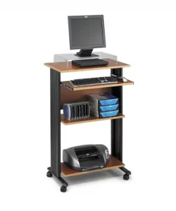 Safco Products Safco 1923CY MUV Stand-up Workstation Fixed Height in Cherry
