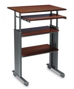 Safco Products Safco 1929CY MUV Adjustable Height Stand-Up Workstation in Cherry