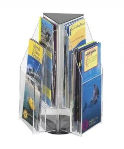 Safco Products Safco 5697CL Clear Reveal 6 Pamphlet Tabletop Displays