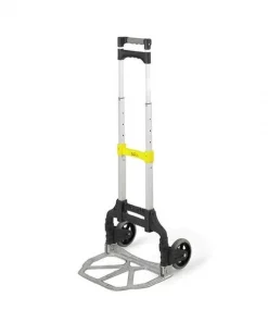 Safco Products Safco 4049NC Stow and Go Cart - Aluminum