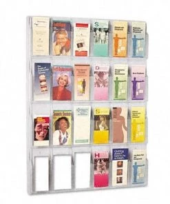 Safco Products Safco 5601CL 24 Pamphlet Reveal Display in Clear