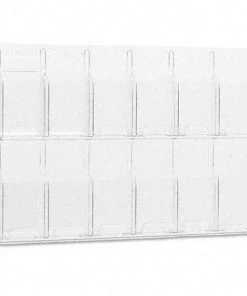 Safco Products Safco 5604CL 12 Pamphlet Reveal Display in Clear