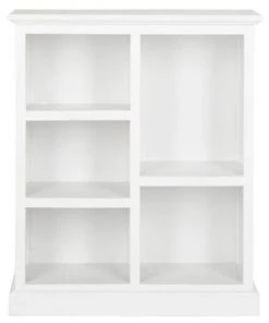 Safavieh AMH6634B Maralah Bookcase; White - 30.1 x 10.6 x 25 in.