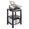 Kantek Inc Kantek KTKPS540 Printer-Fax Mobile Stand- 3-Shelf - 17in.x13-.25in.x24-.25in.- BK