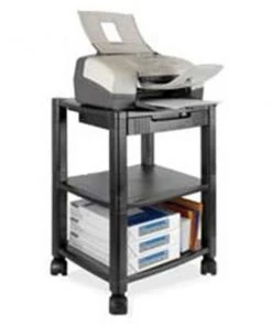 Kantek Inc Kantek KTKPS540 Printer-Fax Mobile Stand- 3-Shelf - 17in.x13-.25in.x24-.25in.- BK