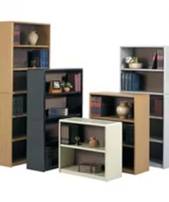 Safco Products Company SAF7170BL 2 Shelf Bookcase- 31-.75in.x13-.50in.x28in.- Black