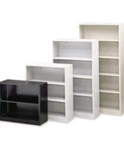 The Hon Company HON Company HONS42ABCP 3 Shelf Metal Bookcase- 34-.50in.Wx12-.63in.Dx41in.H- Black