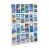 Safco Products Company SAF5601CL Literature Rack- 24 Pamphlets- 30in.x2in.x41in.- Clear