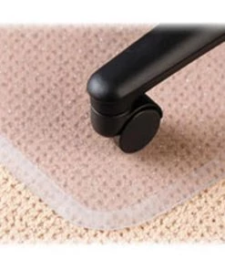Deflecto Llc Deflect-O DEFCM15233 Chair Mat; Wide Lip; Vinyl; 45 in. x 53 in.; Beveled Edge; Clear