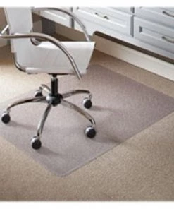 ES Robbins Corp. ESR120321 Low Pile Chairmat; Cleats; Rectangular; 46 in. x 60 in.; Clear