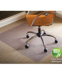 ES Robbins Corp. ESR141052 Rectangle Chairmat; 46 in. x 60 in.; Low Pile Carpet; Clear-Vinyl