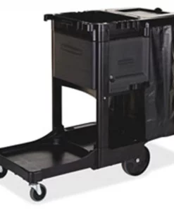 Rubbermaid Commercial Prod. Rubbermaid Commercial Products RCP1861430 Executive Cleaning Cart; 21.75 in. x 46 in. x 38 in.; Black