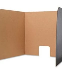 Flipside Products Inc Flipside Products FLP61861 Computer Lab Privacy Screen; Black & Brown - 24 Per Pack - 23 x 70 in.