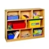 Korners For Kids Mobile 8-Compartment Storage Unit; Birch