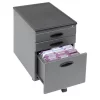 Studio Designs 51102 File Cabinet Silver - Black