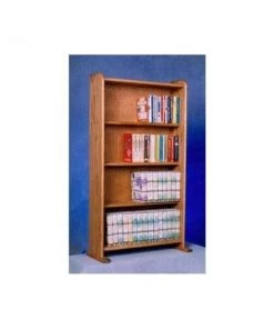 Wood Shed 407 Solid Oak Cabinet for DVDs; VHS tapes; books and more