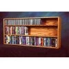 Wood Shed 313-4 W Solid Oak Wall or Shelf Mount for CD and DVD-VHS tape-Book Cabinet