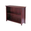 Doba-Bnt Milan Storage Shelf or Bookcase 3-Tier Long- Antique Walnut